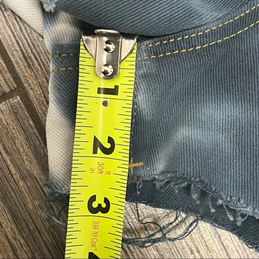 NWT Pacsun Tie Dye High Waisted Denim  Festival Shorts Size 26 Colorful Jeans - Picture 11 of 15